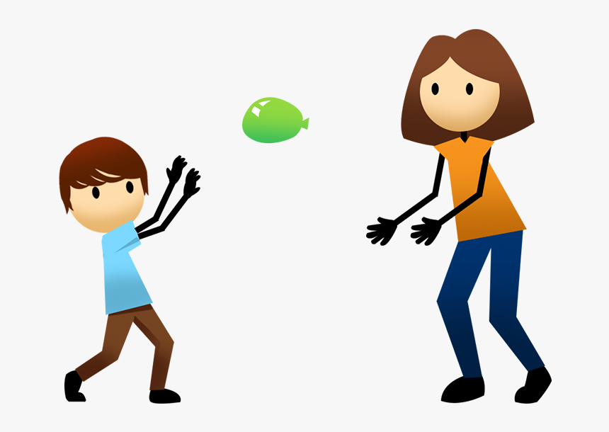 Clipart Of Kids Child Learning Clipart Children Learning - Balloon Toss Clipart, HD Png Download