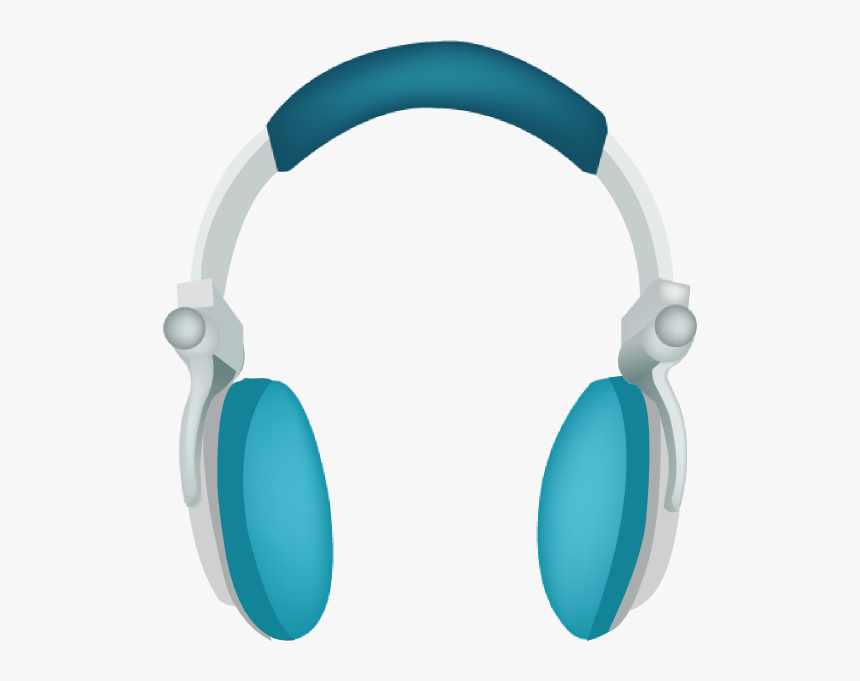 Blue Headphones Svg Clip Arts - Clipart Headphones, HD Png Download