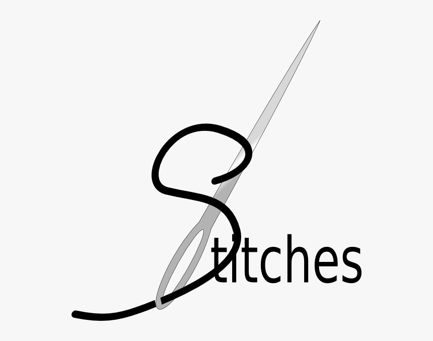 Transparent Needle Clipart - Stitches With Needle And Thread, HD Png Download