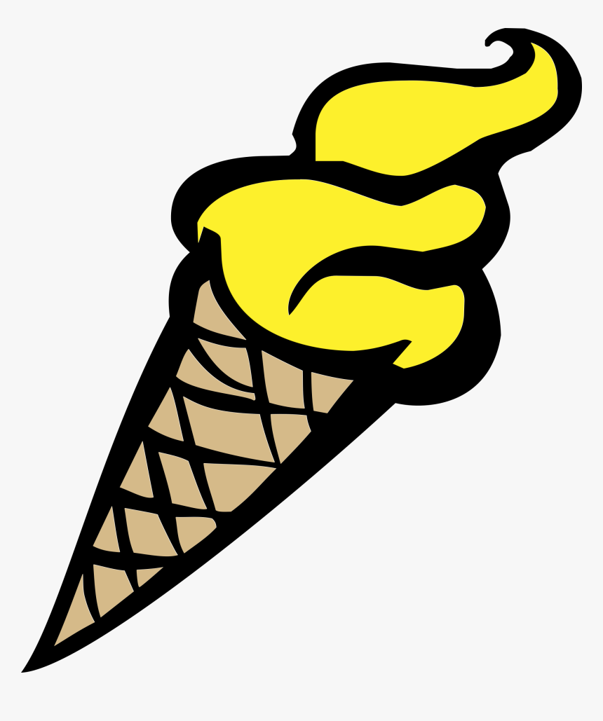 Transparent Ice Sickle Png - Ice Cream Clipart Black And White, Png Download