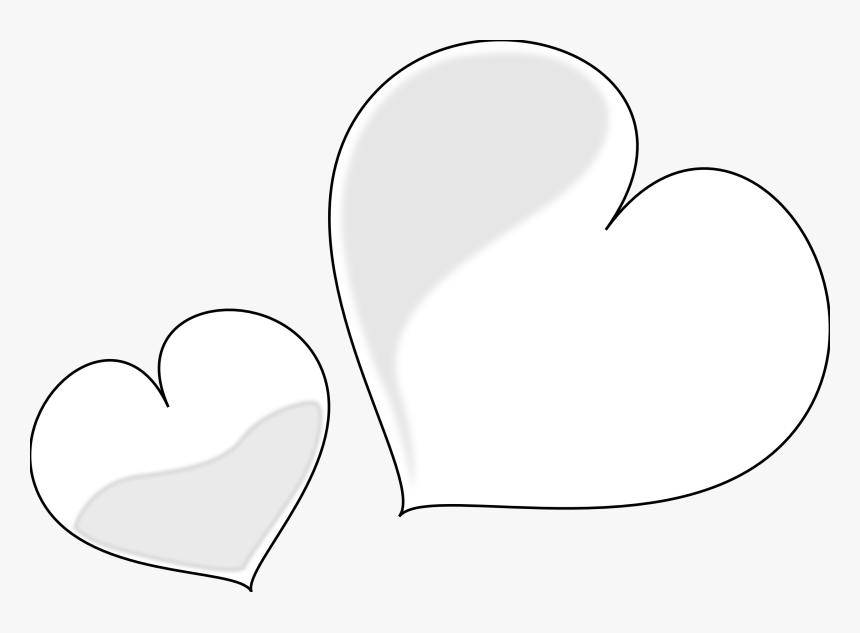 White Heart Clipart Png, Transparent Png