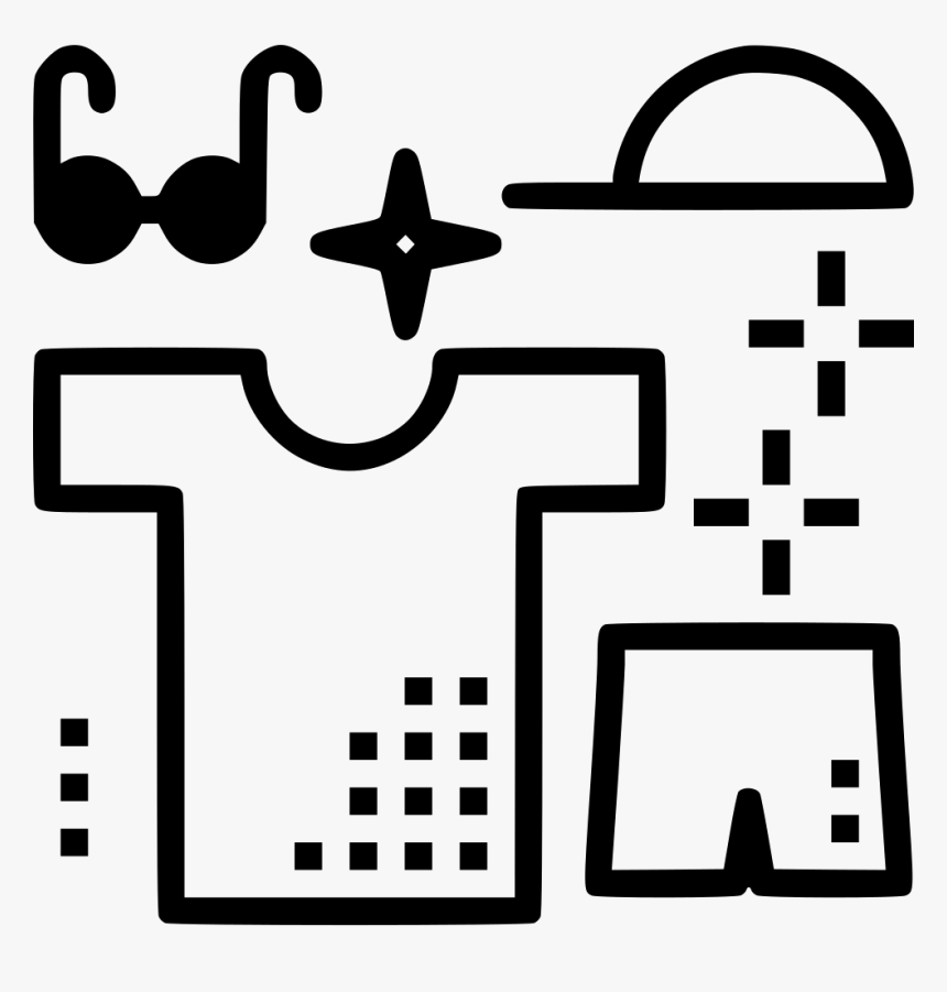 Shirt Pants Cap Cloth Sunglasses Comments - Clip Art, HD Png Download