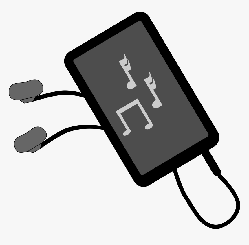 Transparent Music Clipart - Clipart Phone And Headphones, HD Png Download