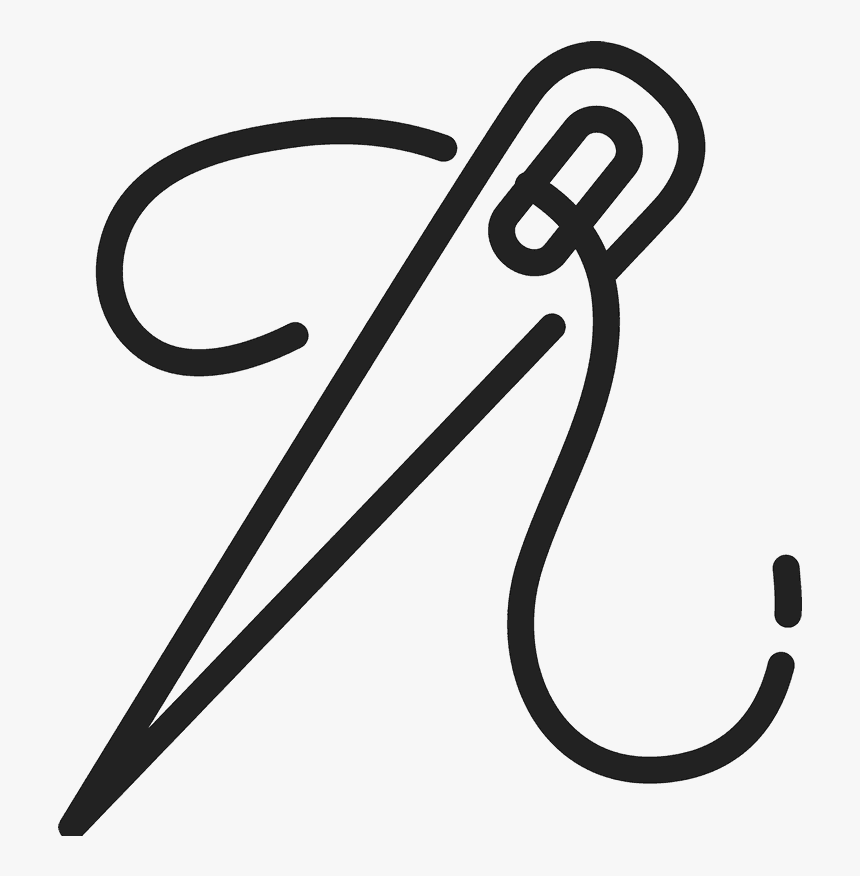 Large Needle & Thread Stamp - Portable Network Graphics, HD Png Download