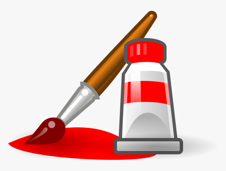 File - Correspon 00 - Svg - Paint Brush Clip Art - - Brush Tool In Paint, HD Png Download