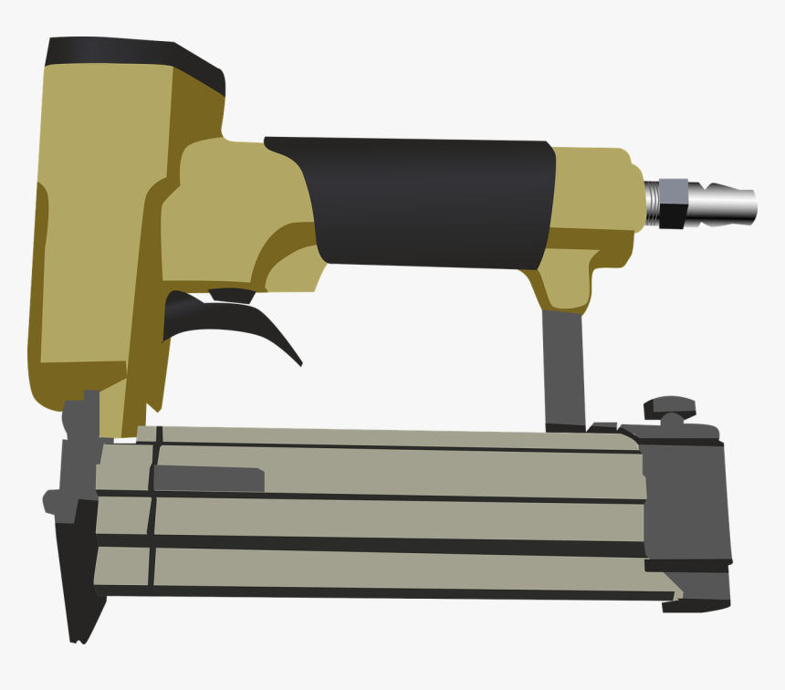 Angle,weapon,machine - Nailgun Clipart, HD Png Download
