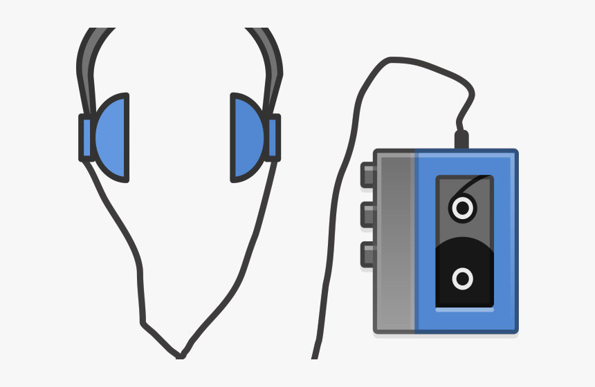 Headphones Clipart Clipart Hd - Cassette Player Clipart, HD Png Download