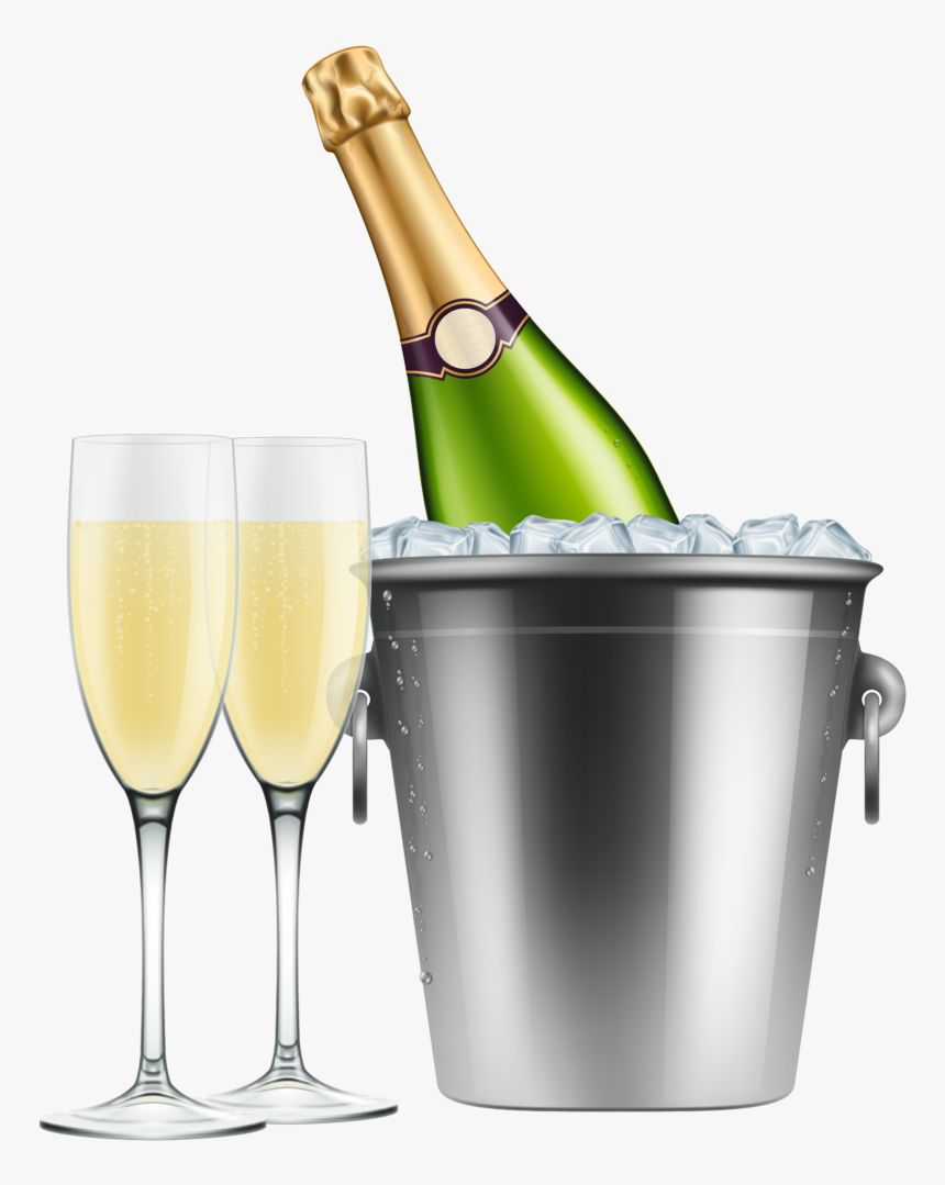 Champagne Clipart 7 Clip Art - Bottle Of Champagne Png, Transparent Png