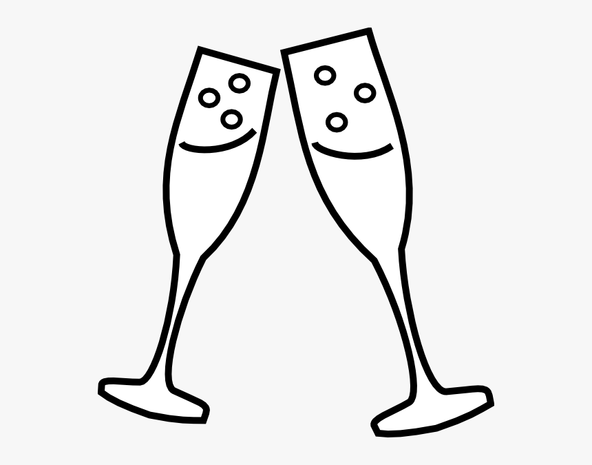 Glass Drawing At Getdrawings - Wine Glass Clipart Black And White, HD Png Download