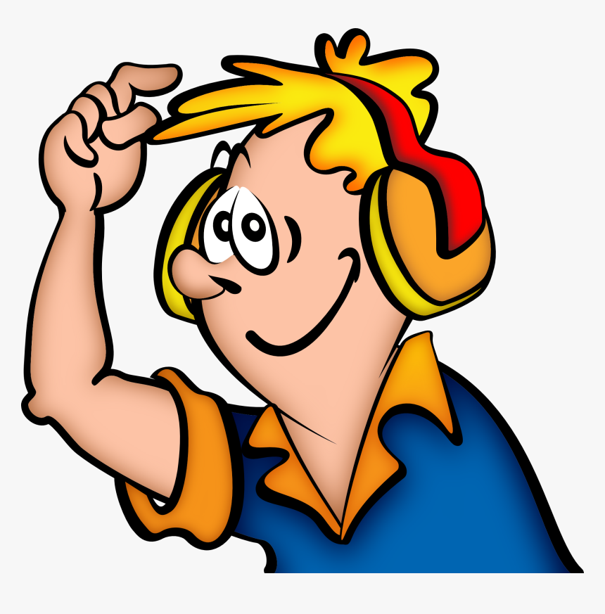 Transparent Headphones Clipart Png - Put On A Hat, Png Download