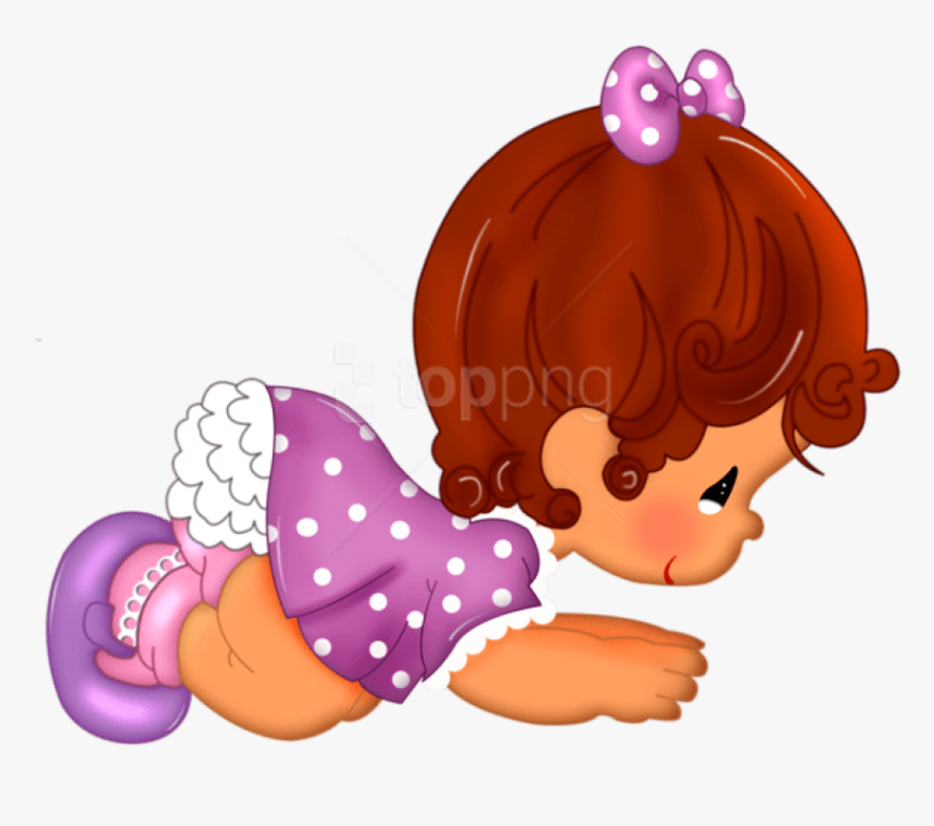 Free Png Download Baby Girl Cartoon Free Clipart Png - Baby Girl Clipart, Transparent Png