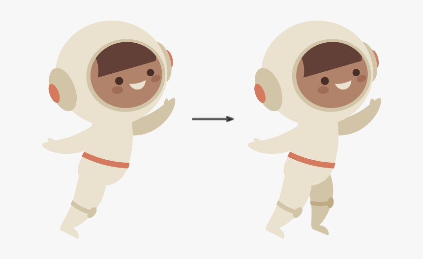 Photoshop Illustrator Poster Design Human Adobe Anstronaut - Cartoon, HD Png Download