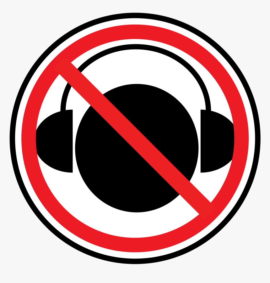 No Headphones While Working, HD Png Download
