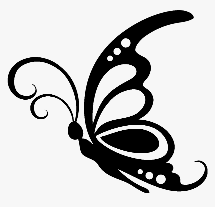 Transparent Mariposas Png Silhouette Black And White Butterfly
