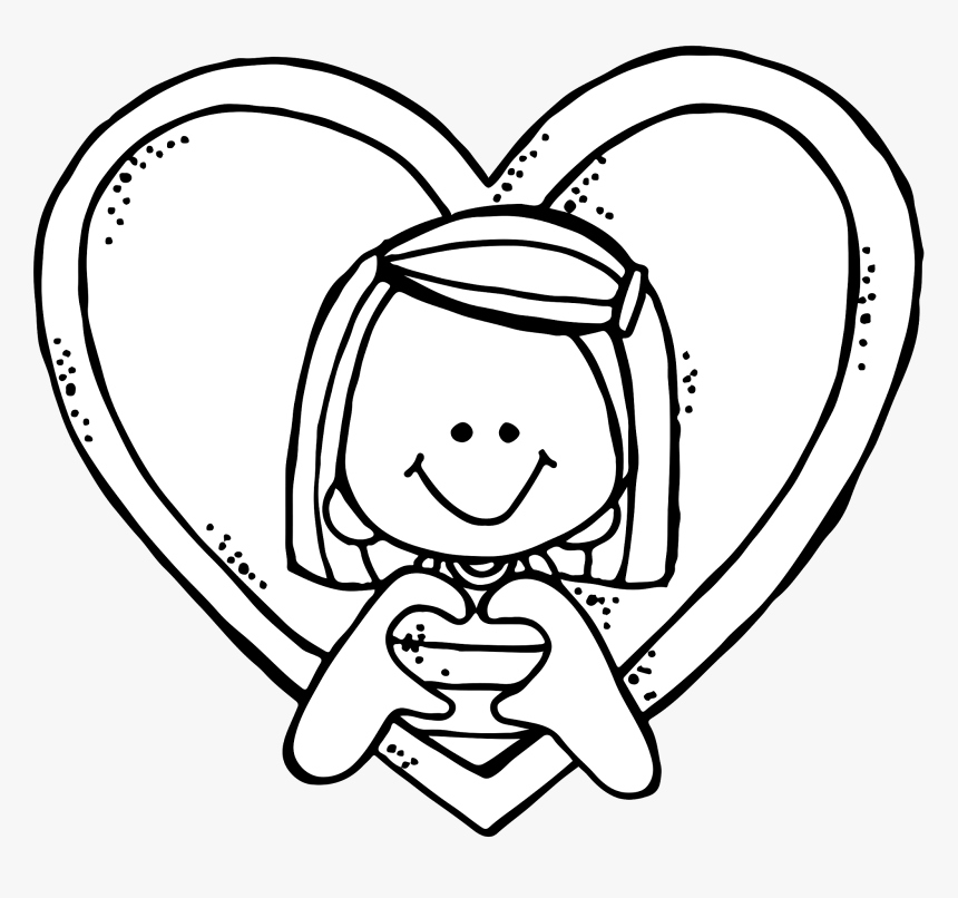 Kindness Clipart Black And White - Teacher Melonheadz Black And White