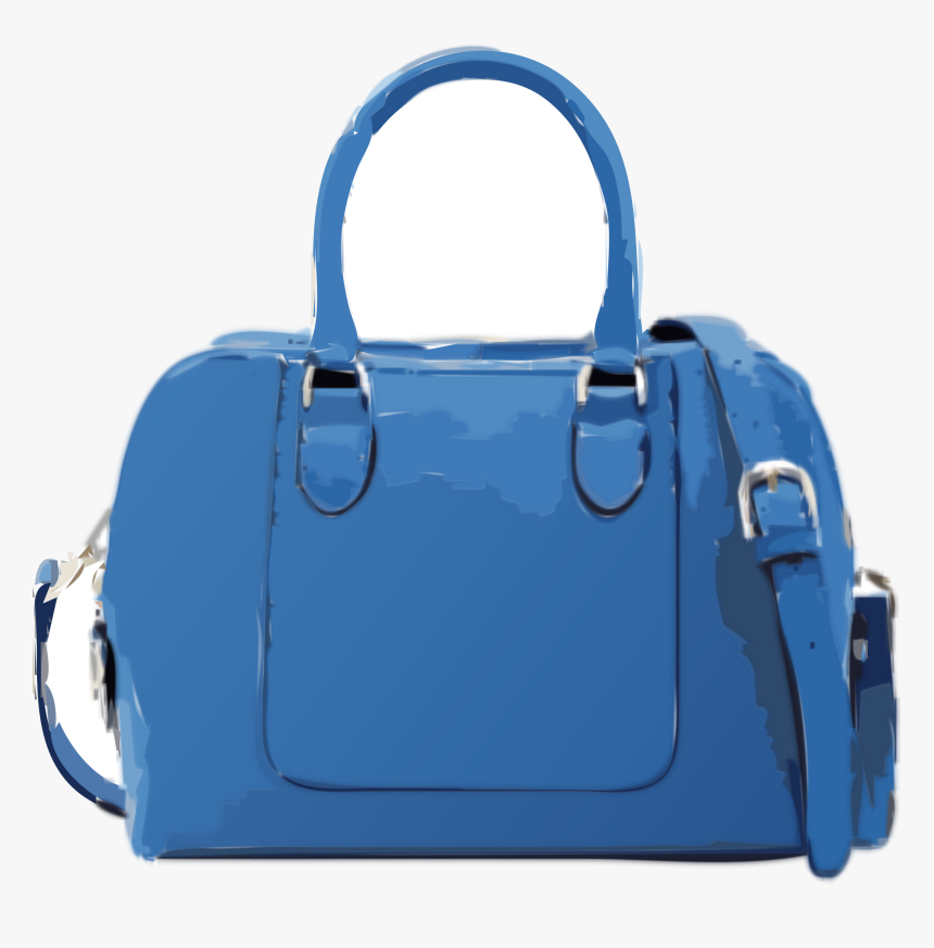 big blue purse