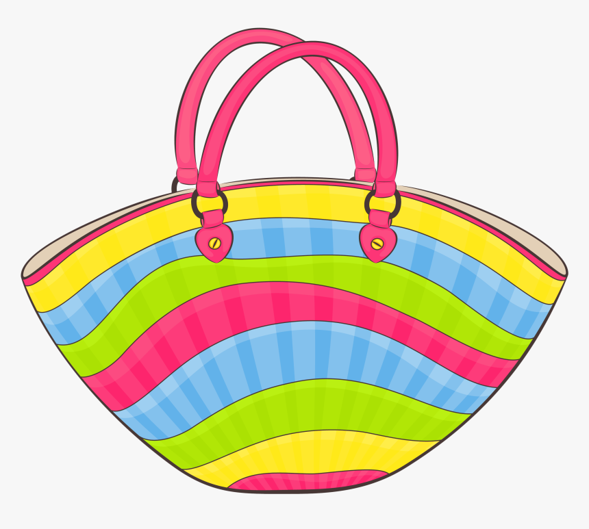 Transparent Beach Bag Png - Badetasche Clipart, Png Download