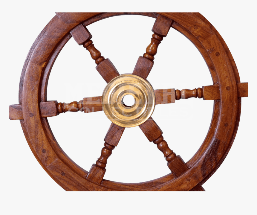 Inch Sw By Medieval Collectibles Item - Wooden Steering Wheel Ship, HD Png Download