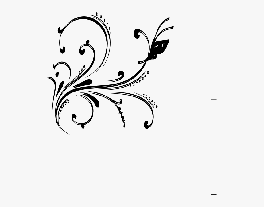 28 Collection Of Floral Clipart Black And White - Floral Pattern White Png, Transparent Png