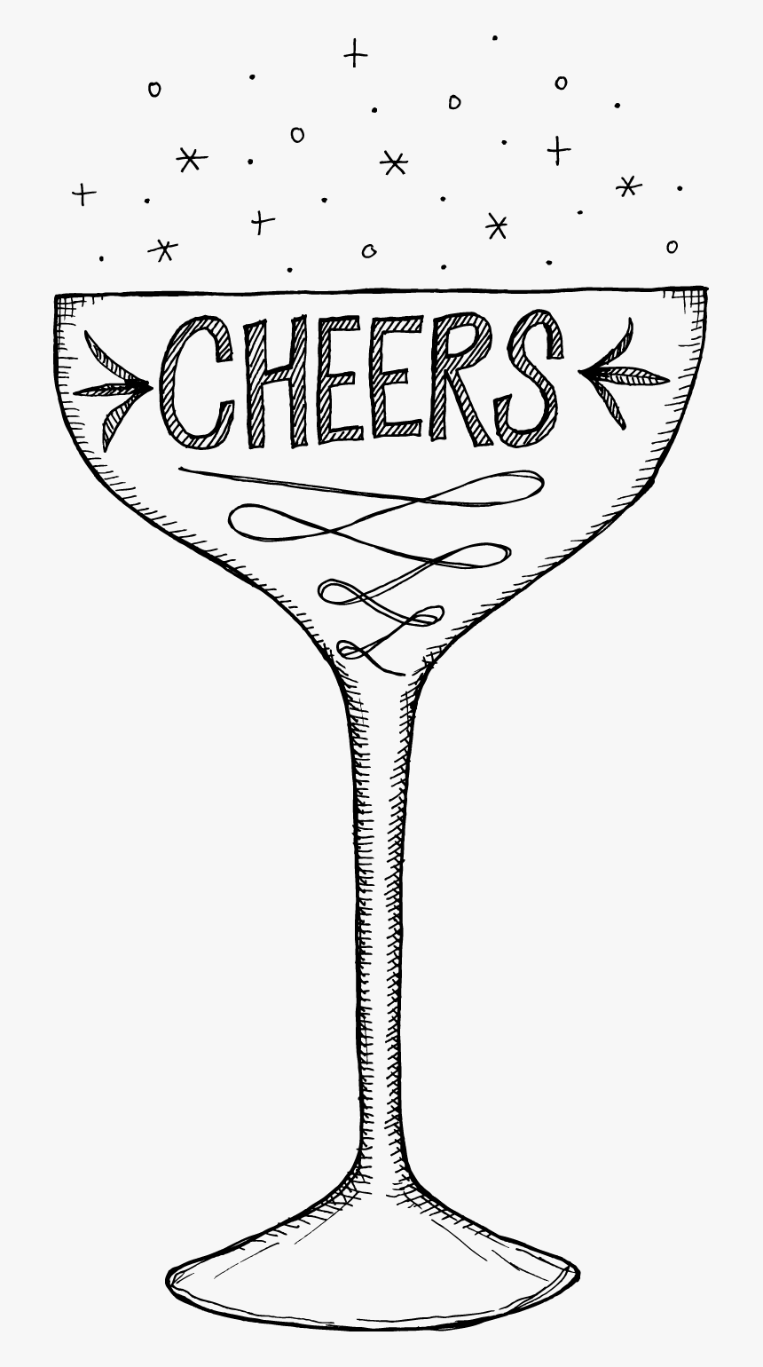 Transparent Cheers Clipart - Champagne Stemware, HD Png Download