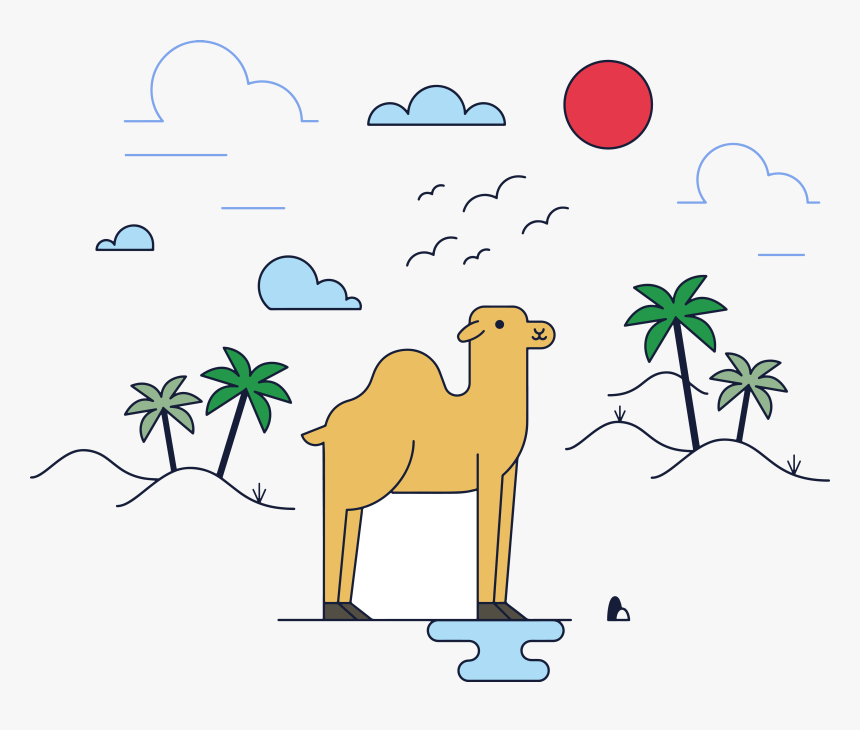 Drawing Camels Chibi - Drawing, HD Png Download