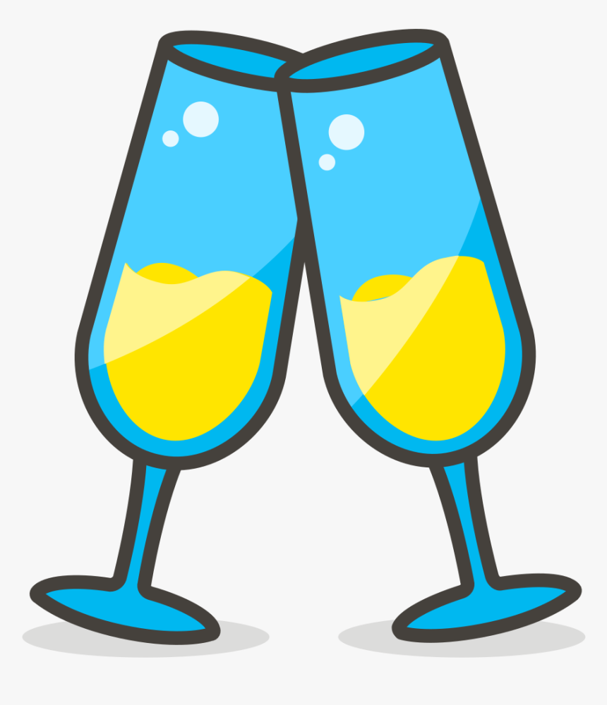 579 Clinking Glasses - Icon Pesta, HD Png Download