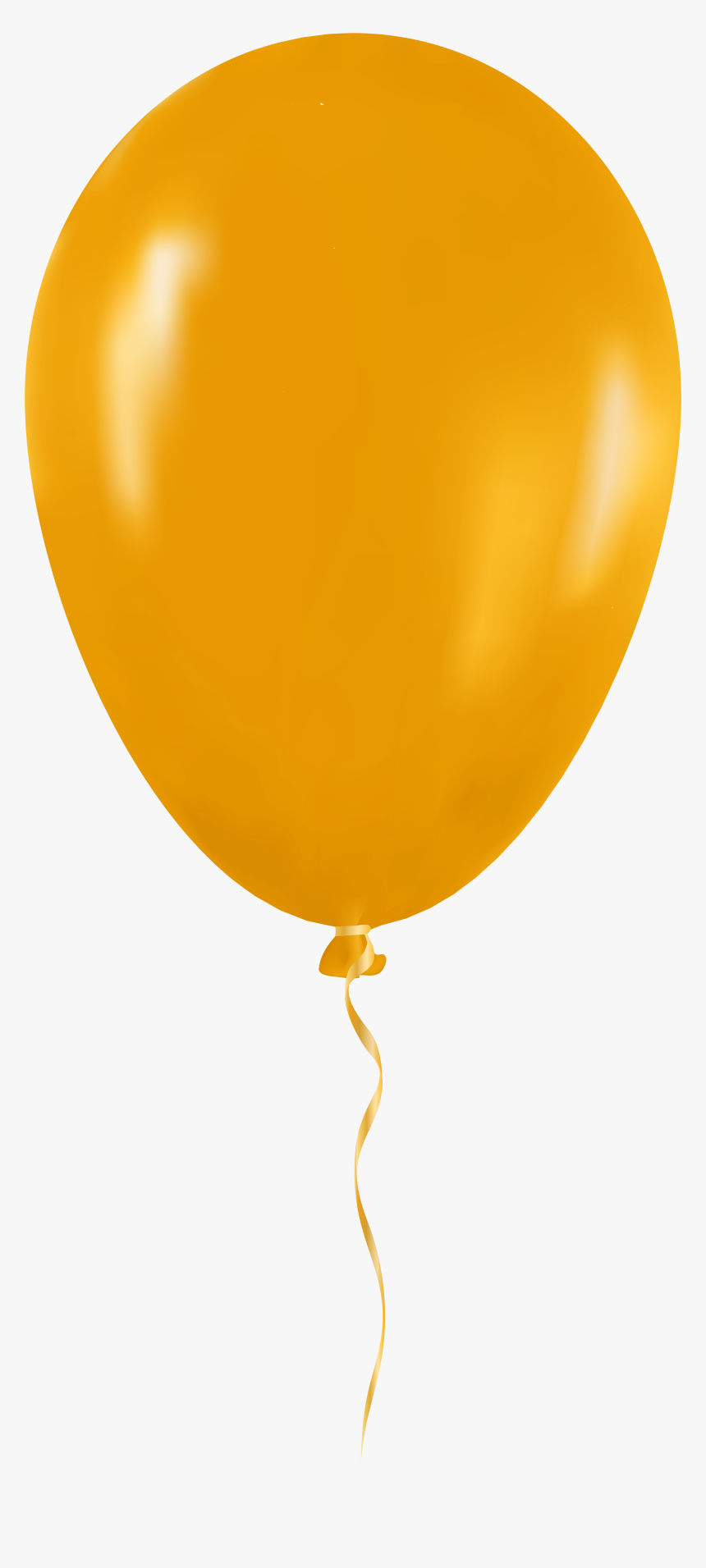 Yellow Balloon Png Clip Art - Yellow Balloon Transparent Background, Png Download