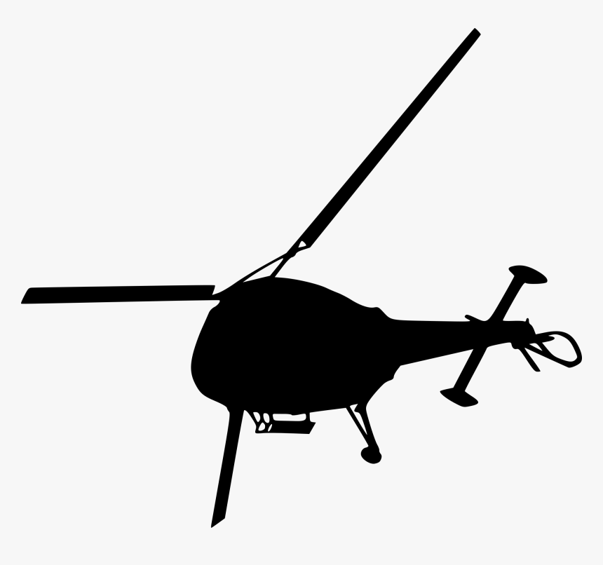 Top View Silhouette - Top View Helicopter Png, Transparent Png