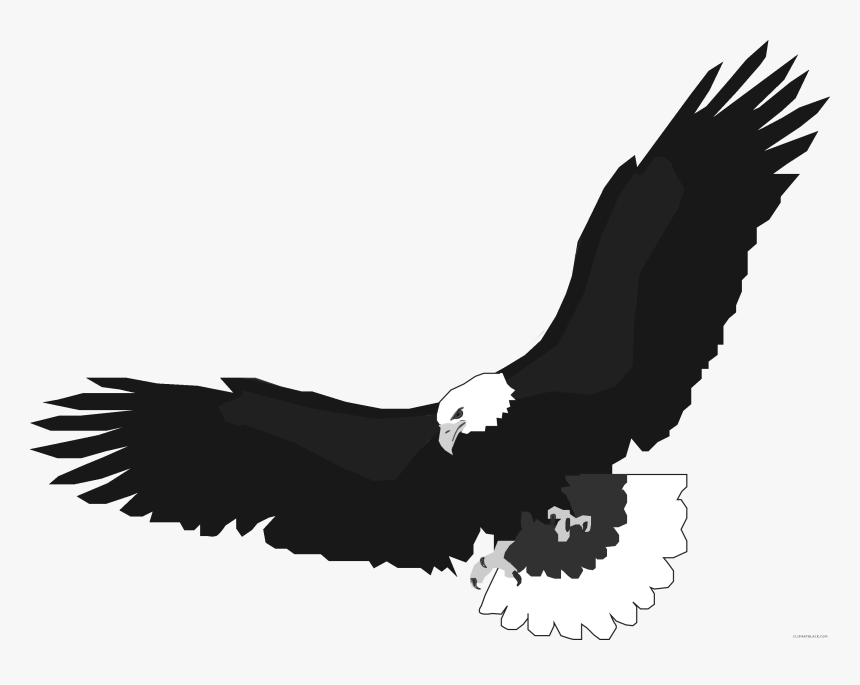 Transparent Bird Outline Png - Clip Art Eagle Flying, Png Download