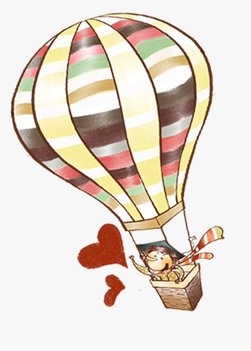 Hot Air Balloon Element - Drawing Hot Air Balloons, HD Png Download