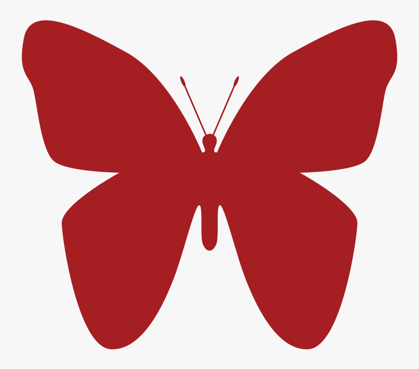 Transparent Butterfly Clipart With Transparent Background - Black And White Shape, HD Png Download