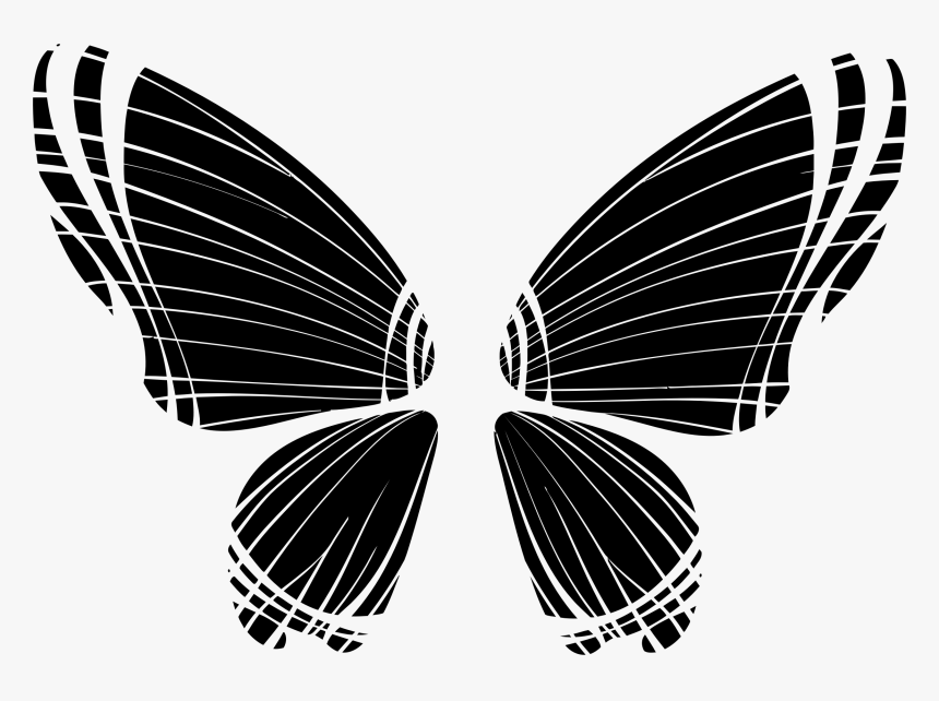 This Free Icons Png Design Of Butterfly Silhouette- - Butterfly Wings Silhouette Png, Transparent Png