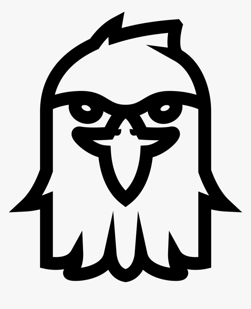 Eagle Outline - Eagle Front Icon, HD Png Download