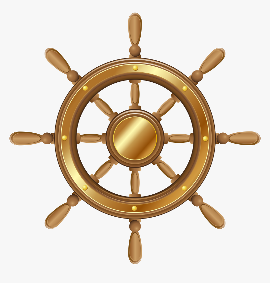 Clip Art Ship Steering Wheel Clipart - Ship Steering Wheel Png, Transparent Png