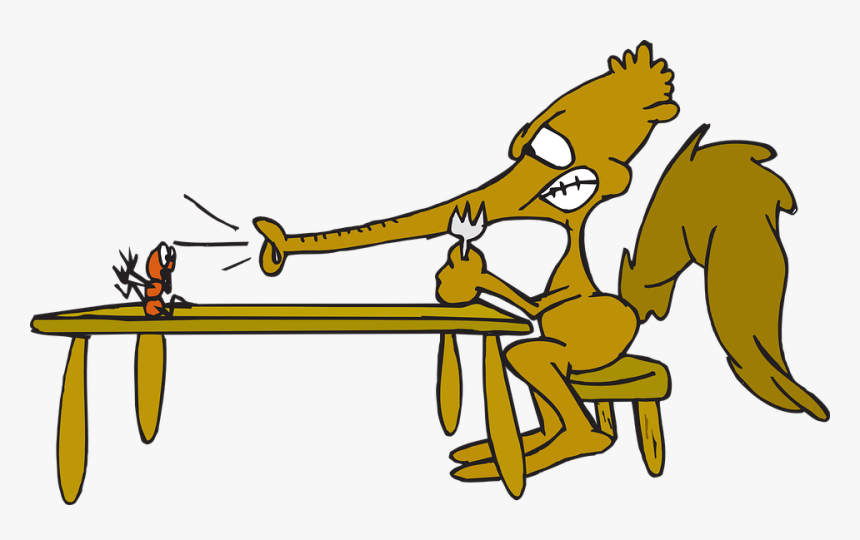 Food, Table, Cartoon, Ant , Clipart - Ant And Anteaters Cartoon, HD Png Download