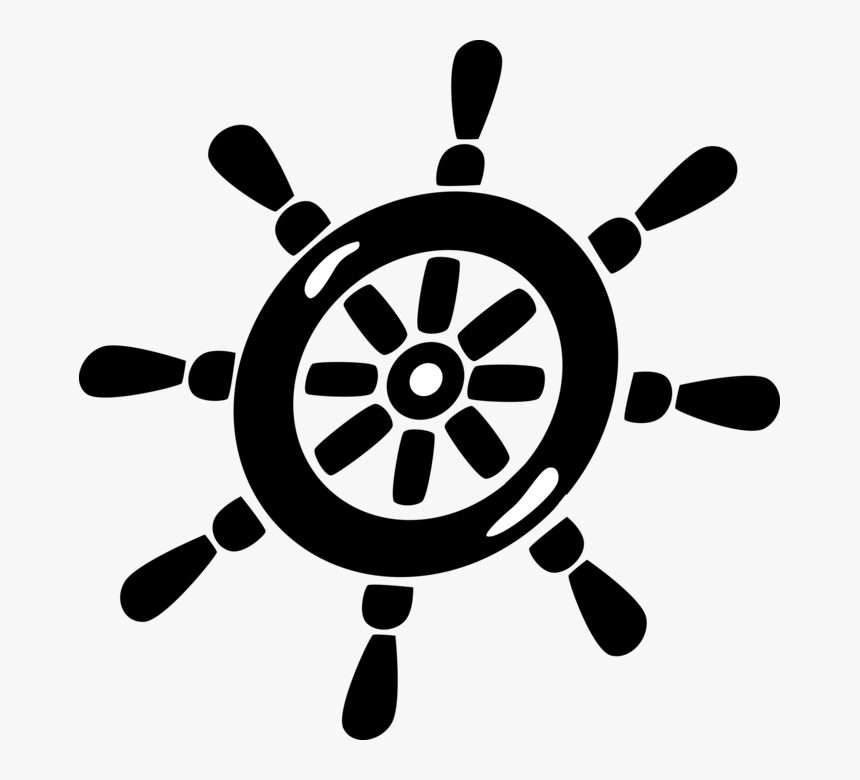 Steering Wheel Png -helm Steers To - Sail Boat Wheel Svg, Transparent Png