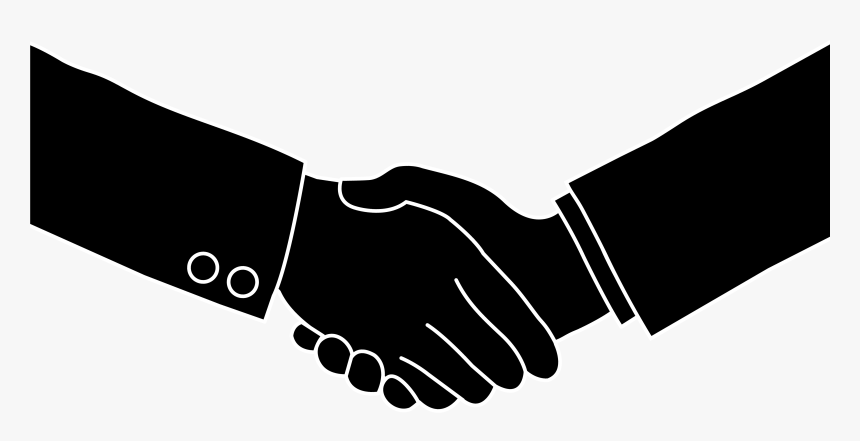 Handshake Silhouette, HD Png Download