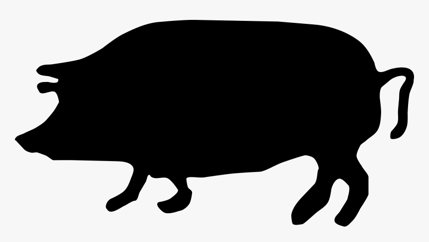 Silhouette Icons Png Free - Pig Silhouette Clip Art, Transparent Png