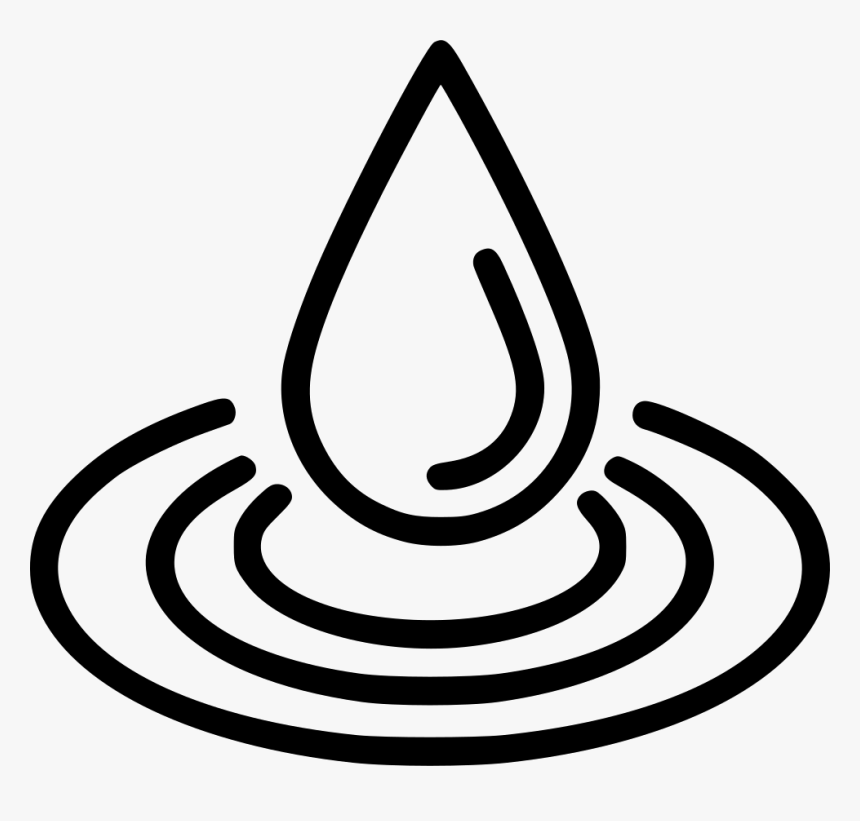 Fonts Drawing Water - Water Droplet Clipart Png Draw, Transparent Png