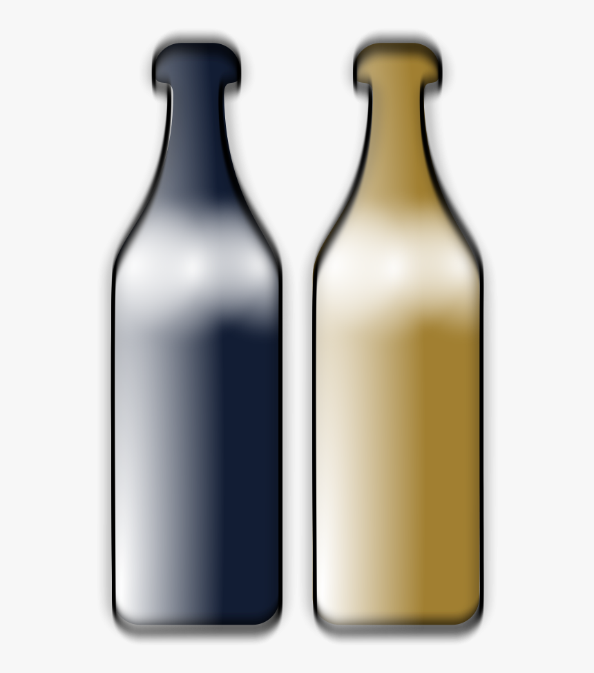 Drunken Wine Bottles Clipart, Vector Clip Art Online, - Glass Bottle, HD Png Download