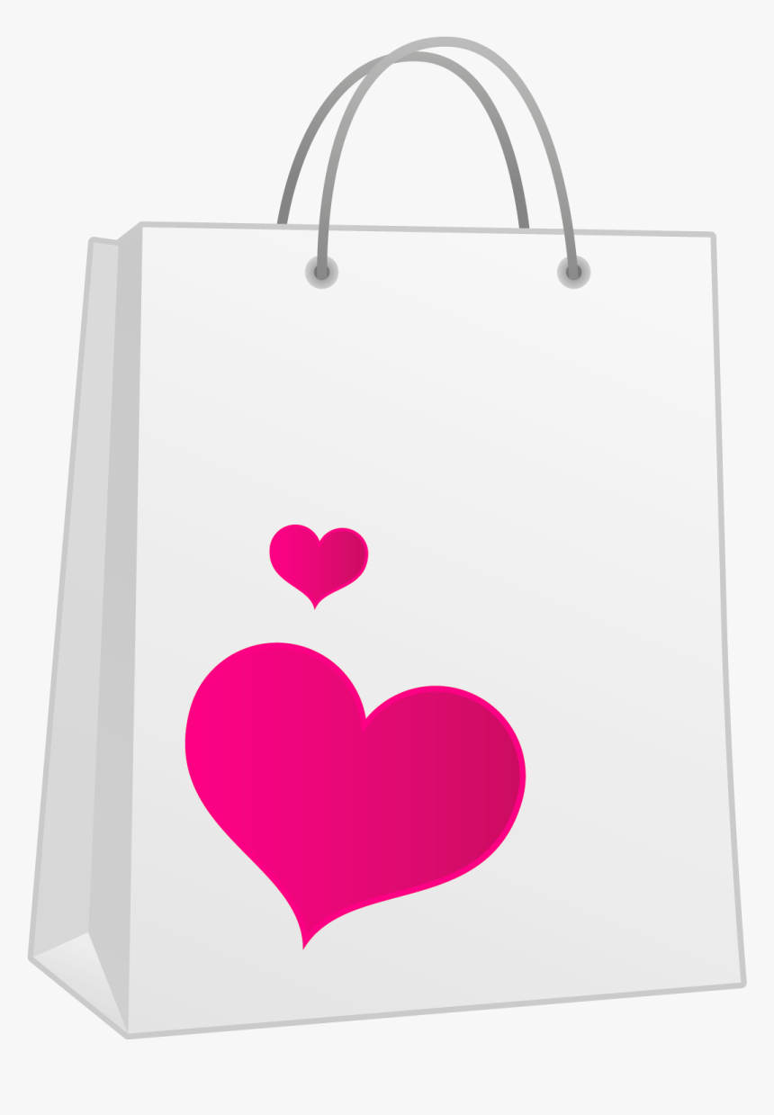 Valentine Pink Heart Bag Png Clipart - Valentines Bag Transparent, Png Download