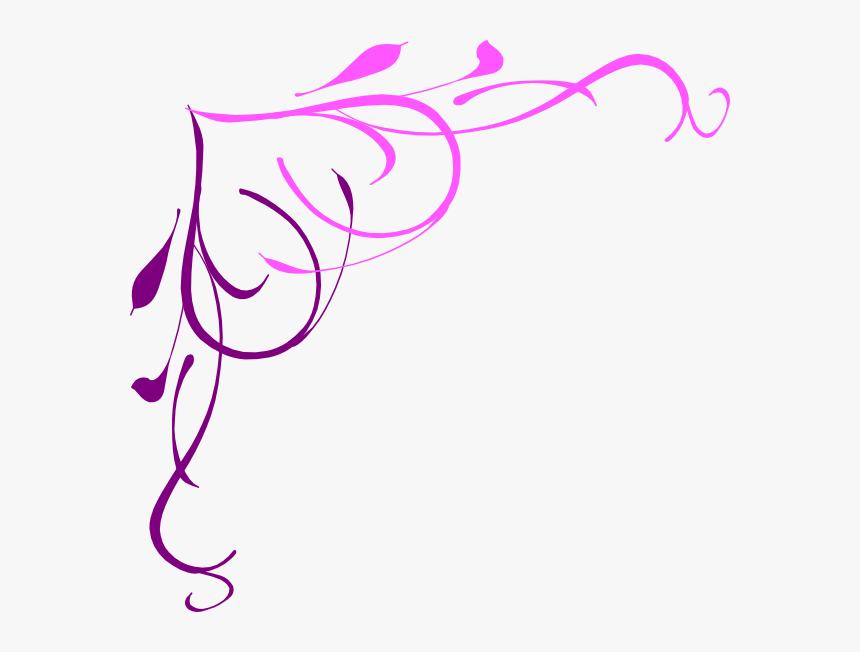 Border Design Blue And Pink, HD Png Download