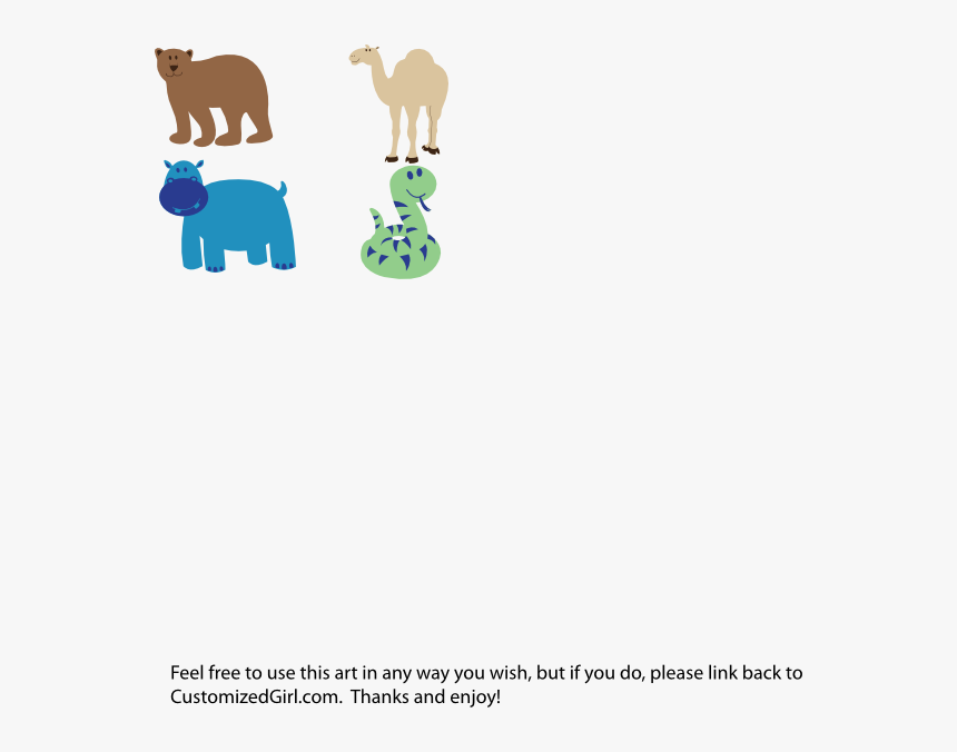 Cartoon Cute Noah's Ark Animals, HD Png Download