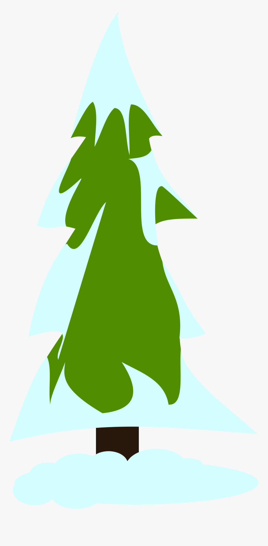 Snow Covered Pine Tree Clip Art Pine Tree Clip Art - Snow Tree Icon Png, Transparent Png