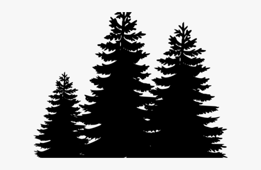 Pine Tree Clipart Loblolly Pine - Clipart Pine Trees Silhouette, HD Png Download