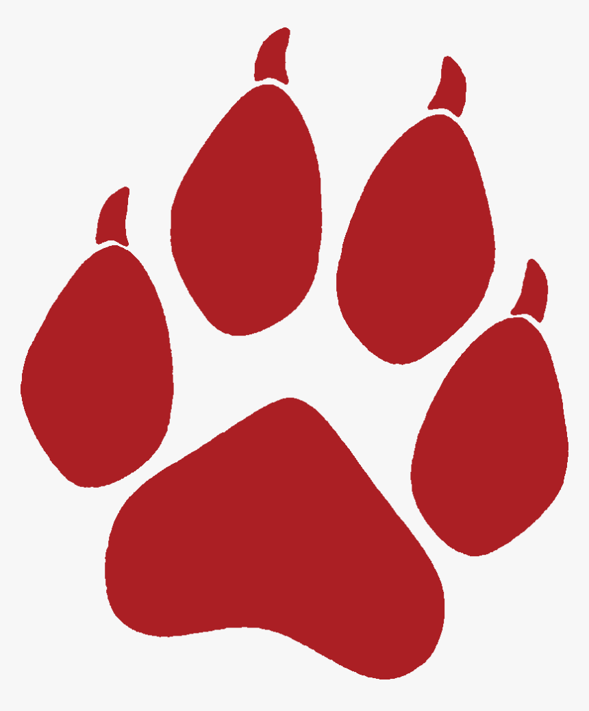 Wolf Paw Prints Clip Art Wolf Paw Print Silhouette, HD Png Download