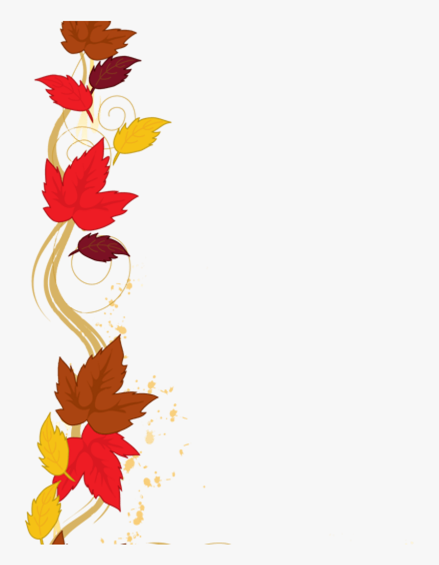 Transparent Fall Leaves Border Clipart , Png Download - Transparent Border Fall Leaves, Png Download