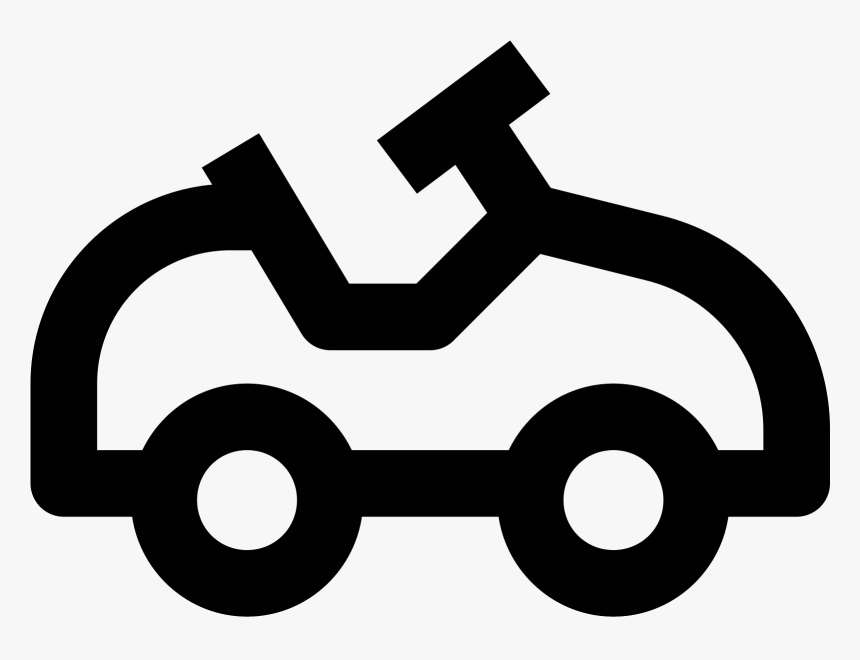 Go Kart Icon - Clipart Black And White Go Kart, HD Png Download