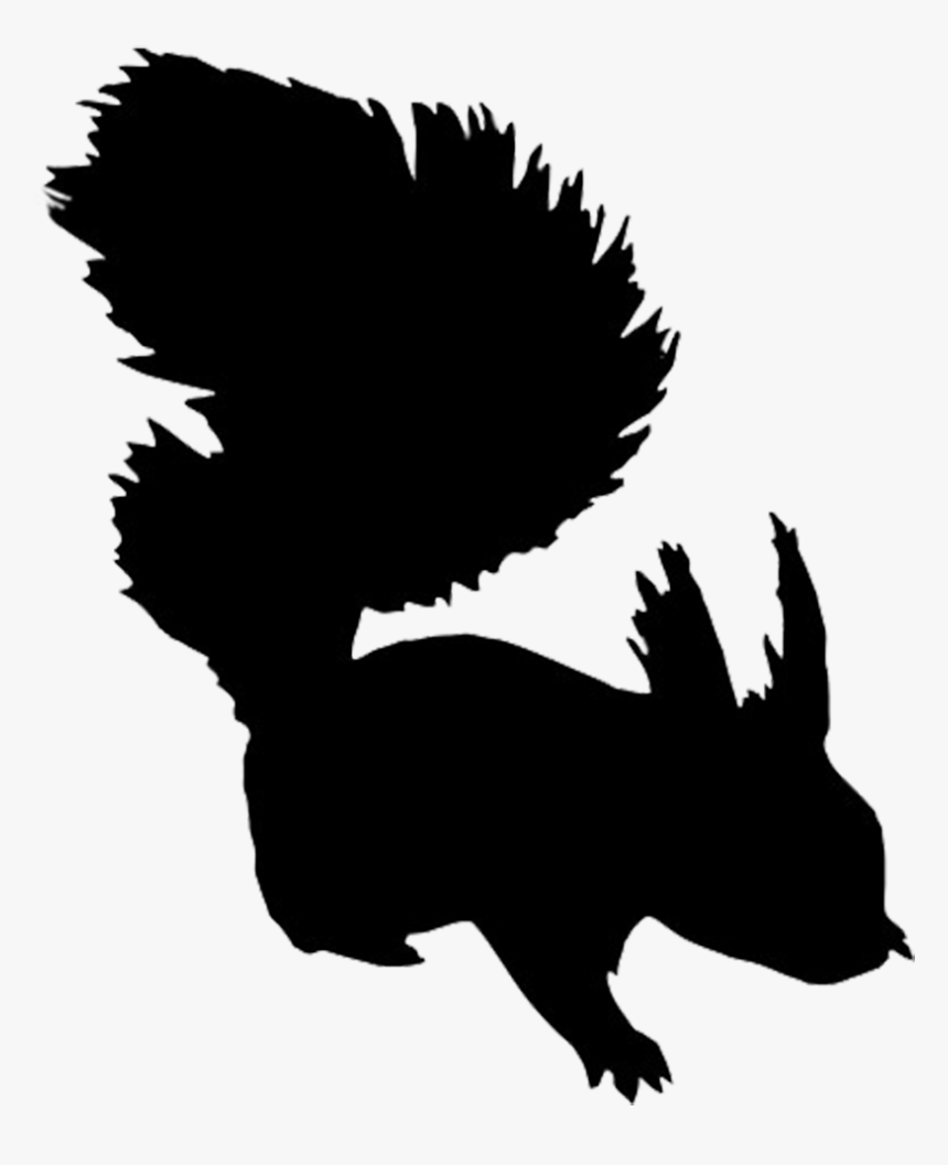 Animal Silhouette, Silhouette Clip Art - Clipart Woodland Animals Black And White, HD Png Download