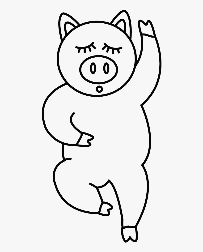 Pig Easy Drawing, HD Png Download